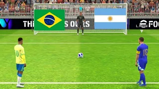 Neymar vs Messi Match | Brazil vs Argentina Match | Penalty Shootout Match | Efootball 2024 |