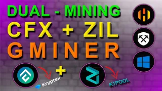 DUAL МАЙНИНГ CFX+ZIL | НАСТРОЙКА GMINER В HIVEOS RAVEOS И WINDOWS