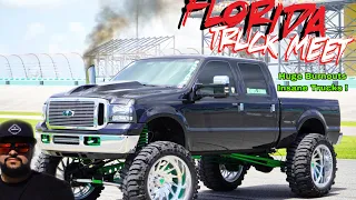 Florida Truck Meet 2022 Huge burnouts !