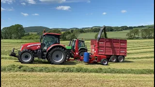 Silage 2022. Drag chopping in Southern Scotland with McCormick, Deutz, Fiat and MF team.