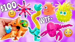 I BOUGHT THE WEIRDEST FIDGETS OFF THE INTERNET! 😱😳 *SO UNIQUE* Giant Fidget Haul & Pop its