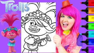 How To Color Poppy Trolls 2 | Markers