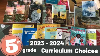 5th grade Curriculum Choices | 2023-2024 | Secular Collab