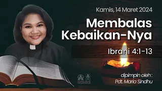 [Kamis, 14 Maret 2024] Doa Pagi Online GKI Samanhudi. Pdt. Maria Sindhu.