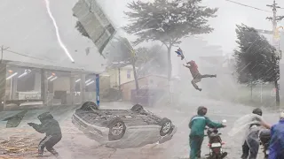 Evacuation of the population in Japan! Tropical Storm Lan hit Kyoto, Honshu island