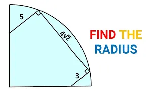 Math Olympiad | Can you find Radius? | (Step-by-step explanation) | #math #maths