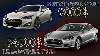 Tesla Model S P85D / Hyundai Genesis | Выгрузка авто из США