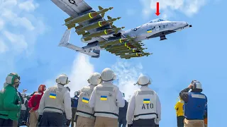 Russia Panic! Ukrainian Pilots Test A-10 Warthog in Ukrainian Sky Border