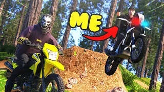 Epic MX Rider Leaves Cops in GTA 5 RP