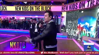 NKOTB performs "Boys In The Band"  in Good Morning America