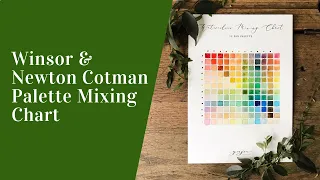 How to Paint a Watercolour Mixing chart with Winsor and Newton Cotman Palette