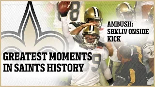 Greatest Moments in Saints History: Ambush - Super Bowl 44 Onside Kick | New Orleans Saints