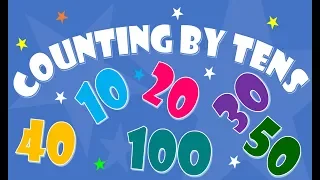 Cuenta de 10 en 10 hasta el 100 en inglés - Counting by tens- Count  TO 10-100- learn to count-