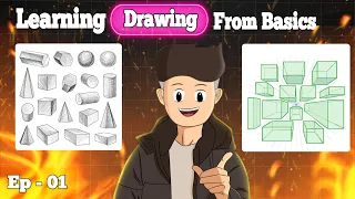 Basic Fundamentals of Drawing || Shapes And Prospective || Ep - 01 || Op Animation