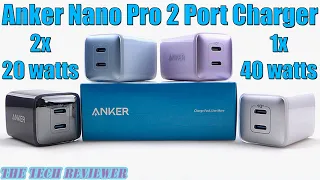 Anker 521 Nano Pro USB-C 2 port charger for iPhone, iPad and more: Two chargers in one!