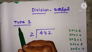 #basicmaths Division for beginners| எளிய முறையில் வகுத்தல்|type 1