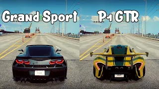 NFS Heat: Chevrolet Corvette Grand Sport vs McLaren P1 GTR - Drag Race