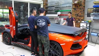 Lamborghini car warp taiwan. ARMS亞墨斯,車體覆膜,藝術規劃-新竹車體包膜,車輛改裝