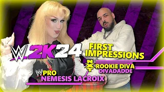 WWE 2K24: NEMESIS & DIVADADDE'S FIRST IMPRESSIONS!! #AD