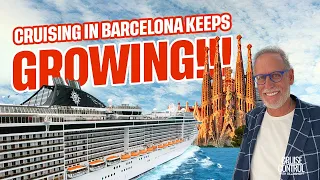 CRUISING IN BARCELONA KEEPS GROWING | #travel #barcelona #cruise #viral #trending #port