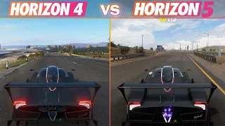 Forza Horizon 5 - 4 Pagani Zonda R Sound Comparison (FH 4 VS FH 5)