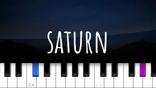 Saturn ~ Sleeping At Last (piano tutorial)