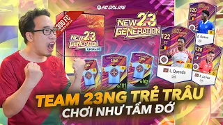 Bình Be cầm thử team trẻ trâu 23NG +8 đá bay elo mọi đối thủ trên rank | Team Color FC Online