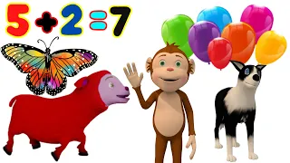 Fun with Sheep | Best Learning Video | Addition | Math for Kids | KG | Toddlers | Rhymes | Song