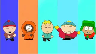 The South Park boys dancing to funky town