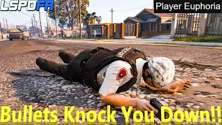New Player Euphoria Mod Install! | Shots Knock You Down! | #criminaljusticeyoutube
