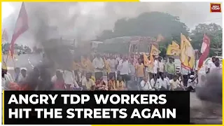 Jagan-Naidu Explosive War: Angry TDP Workers Hit The Streets Against Chandrababu Naidu's Arrest