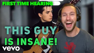 FIRST TIME HEARING - Marcin - Kashmir on One Guitar (Official Video) REACTION!!! THIS IS SICK!
