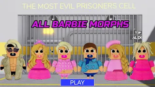 ALL MORPHS UNLOCKED IN BABY BARBIE BARRY'S PRISON RUN KEN Obby New Update Roblox All Bosses #roblox