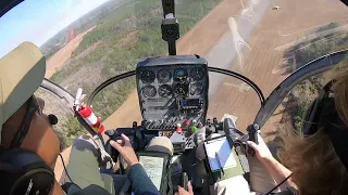 Confined Area Landing in a Schweizer 300.