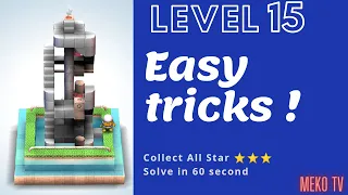 Mekorama level 15// How to collect all ⭐ star level 15// Mekorama Tricks