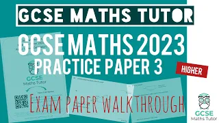 GCSE Maths Predicted Paper 3 Wednesday 14th June 2023 | Higher | Exam Walkthrough | Edexcel AQA