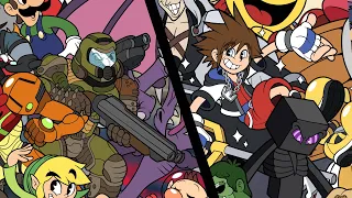 Sora and Doom Slayer Join the Rubberhose Smash Banner!!