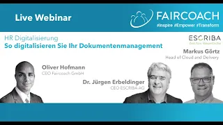 Webinaraufzeichnung:  HR Dokumenten- und Prozessmanagement; mit ESCRIBA AG