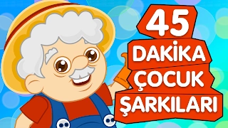 Çocuk Şarkıları 2017 - Sevimli Dostlar Çizgi Film Bebek Şarkıları 45 Dakika - Adisebaba TV