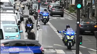 motards de la Gendarmerie escorte