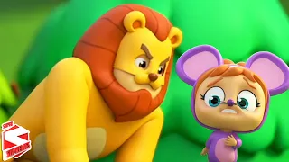 The Lion And The Mouse | Kids Stories For Children | Pretend Play Song | Cartoon Story and Fairytale