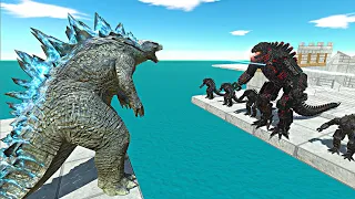 Godzilla 2014 vs Dark Mechagodzilla - Animal Revolt Battle Simulator