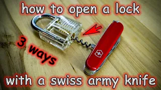 How to Open a Lock with a Swiss Army Knife