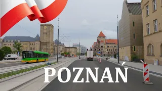 DRIVING in POZNAŃ, Greater Poland Voivodeship, POLAND I 4K 60fps