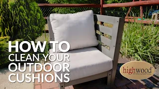 How to Clean Outdoor Cushions in 34 Seconds! | Highwood USA