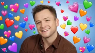 taron egerton being adorable for 6 minutes.