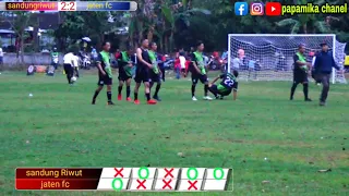 DPRD cup : adu pinalty sandung Riwut vs jaten fc 2:2(3:1)