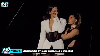 Aleksandra Prijovic ZAPLAKALA u Osijeku!