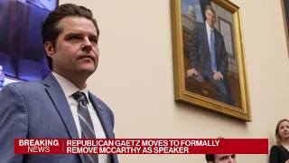 Gaetz Moves to Formally Remove McCarthy as House Speaker