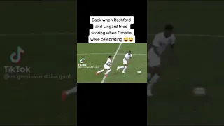 When Rashford & Lingard tried scoring when croatia were celebrating | #short